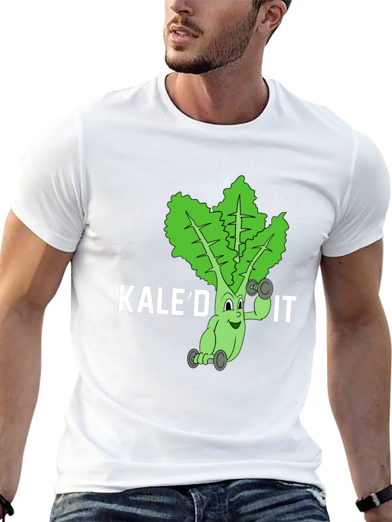Black Kale'd It! Funny Workout T-Shirt  view 13