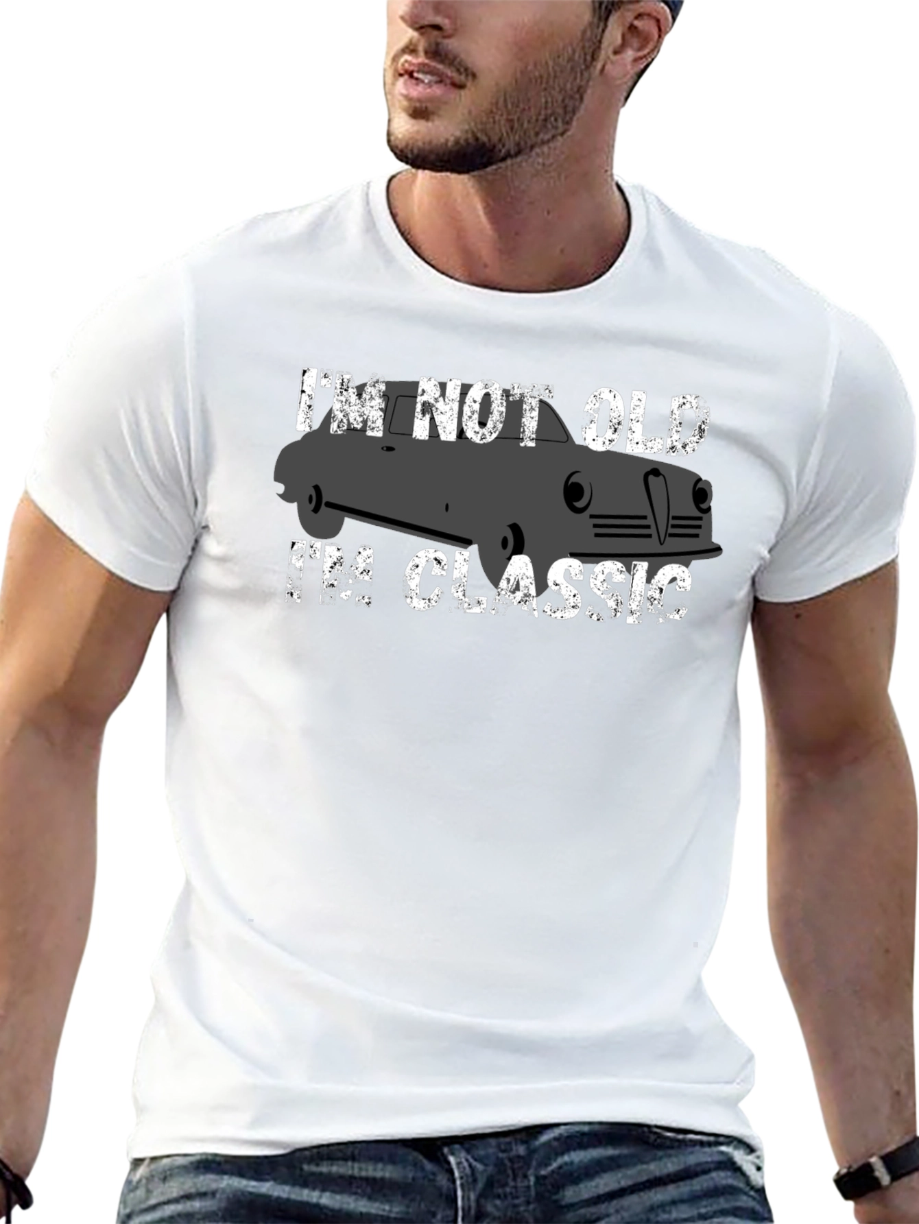 Black I'm Not Old I'm Classic Car T-Shirt view 13