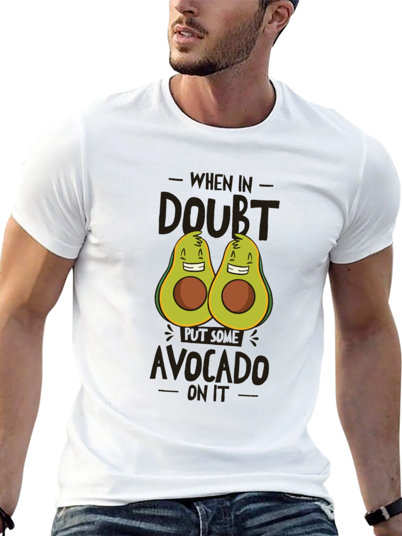 Black Avocado Graphic Print Tee - When in Doubt, Avocado On It view 13
