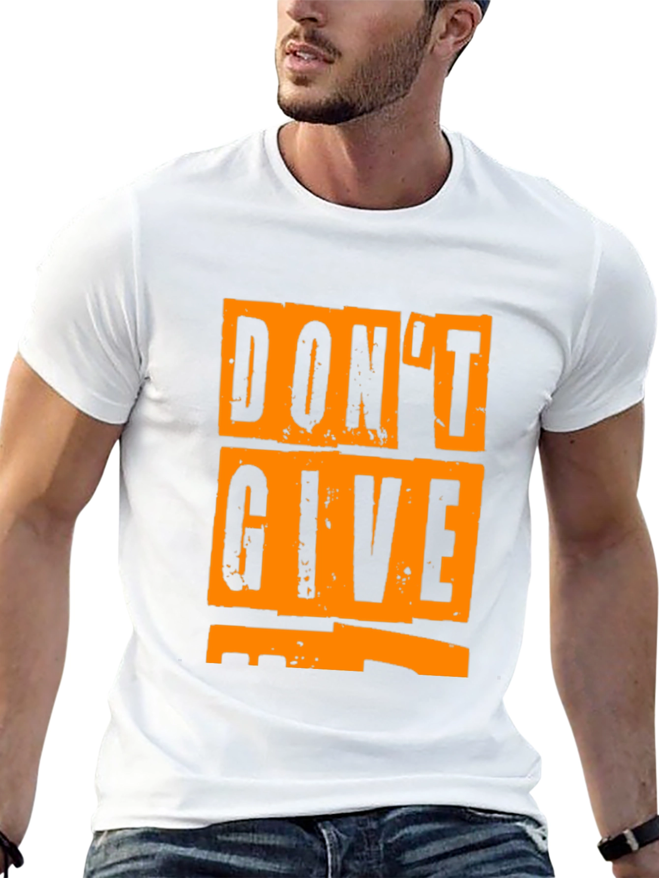 Black Don't Give Up Graphic T-Shirt - Motivational Tee view 13