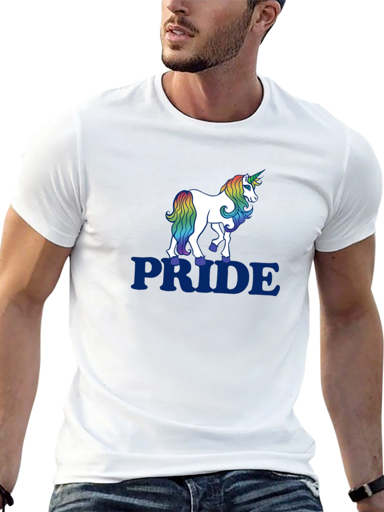 Black Pride Unicorn Graphic Tee - Black T-Shirt view 13