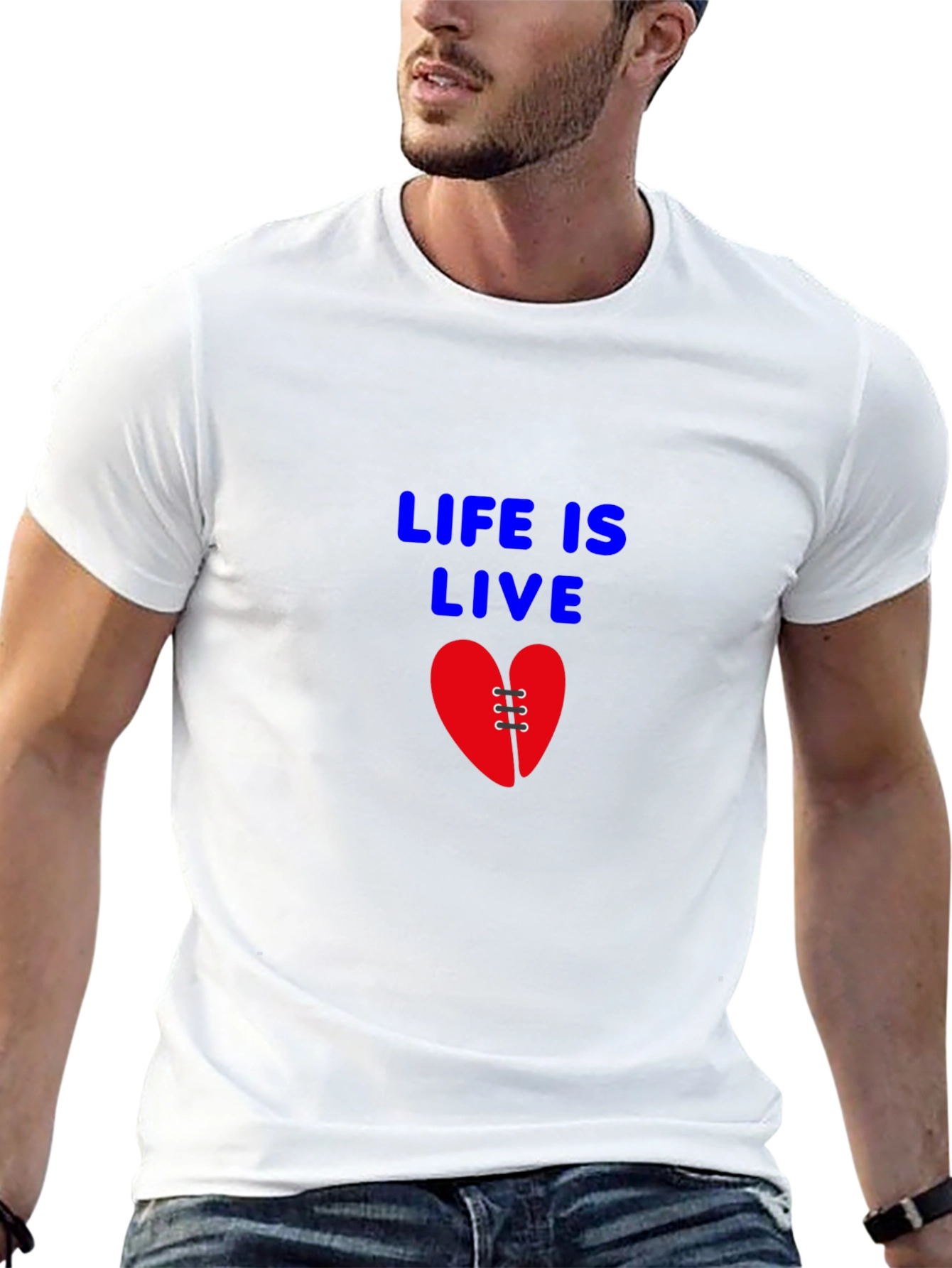 Black Life is Live Heart Graphic T-Shirt view 13