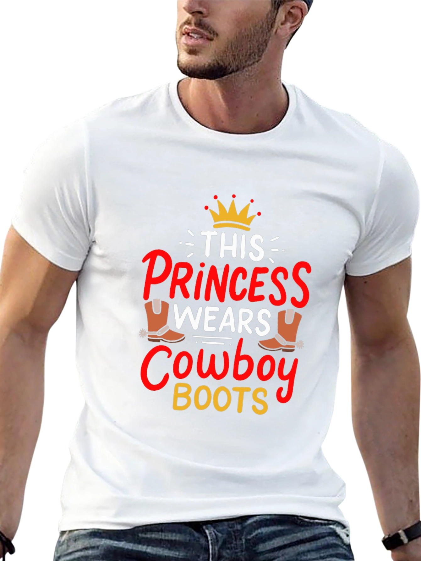 Princess Cowboy Boots Graphic Tee - 13