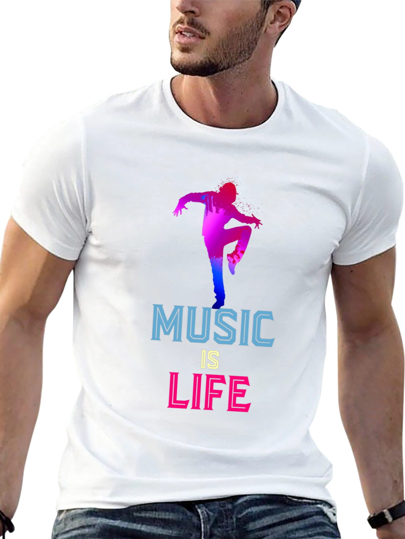 Black Music is Life Graphic T-Shirt view 13