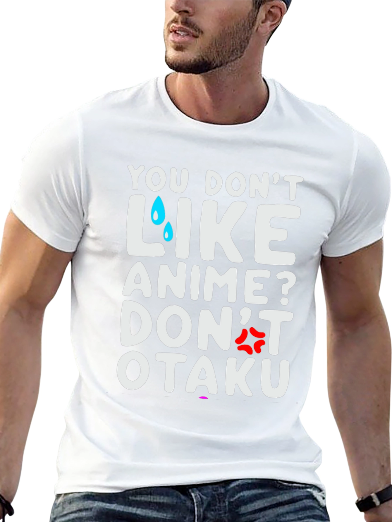 Black Anime Lover T-Shirt: You Don't Like Anime? Don't Otaku view 13