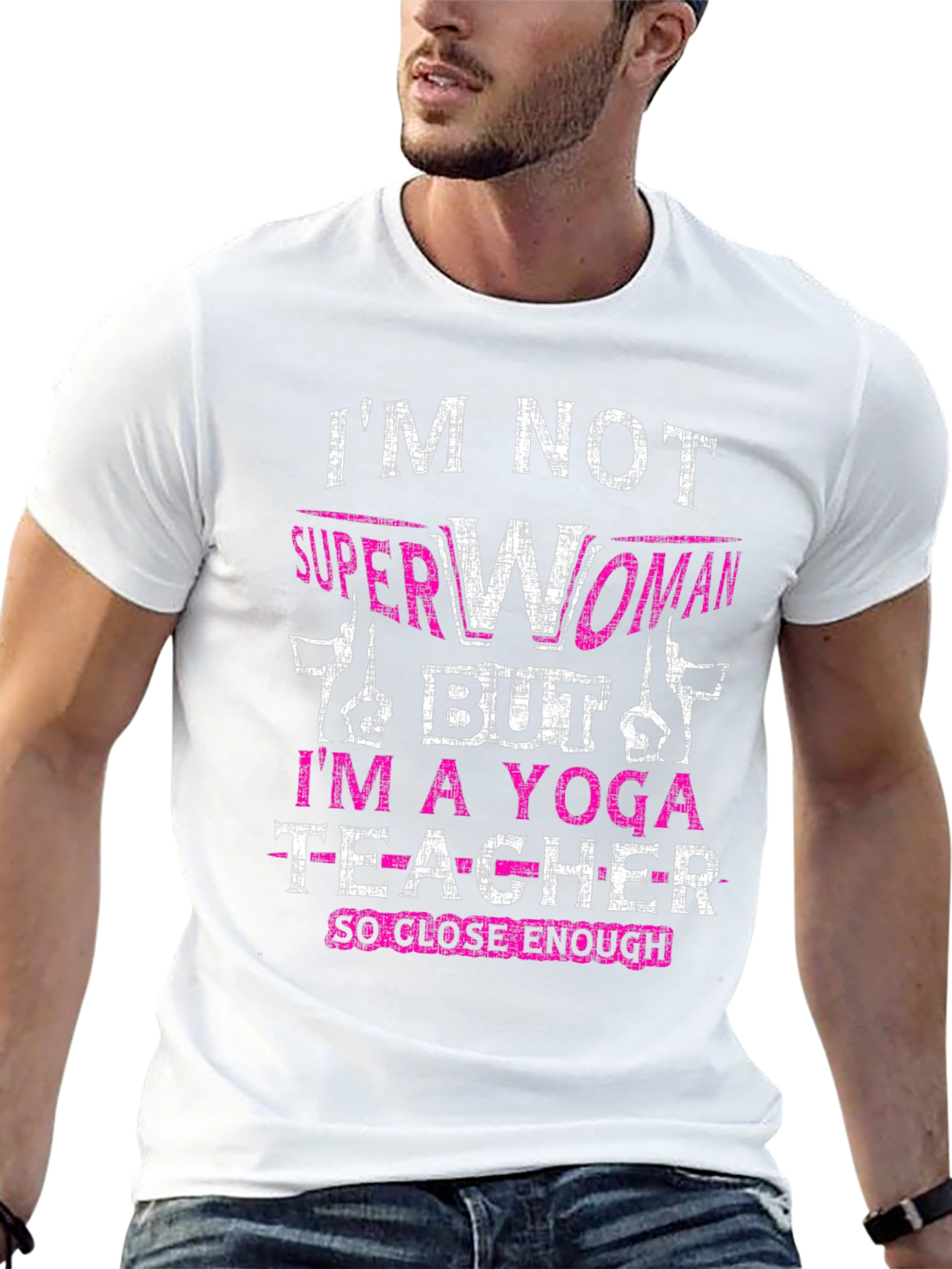 Black Yoga Teacher Graphic T-Shirt view 13