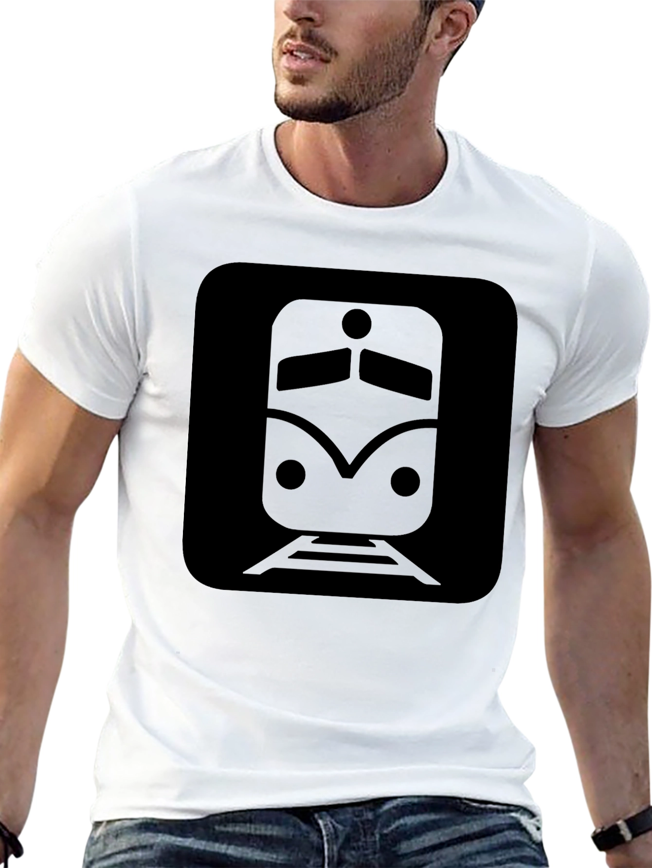 Black Black Train Graphic Tee - Stylish & Unique view 13