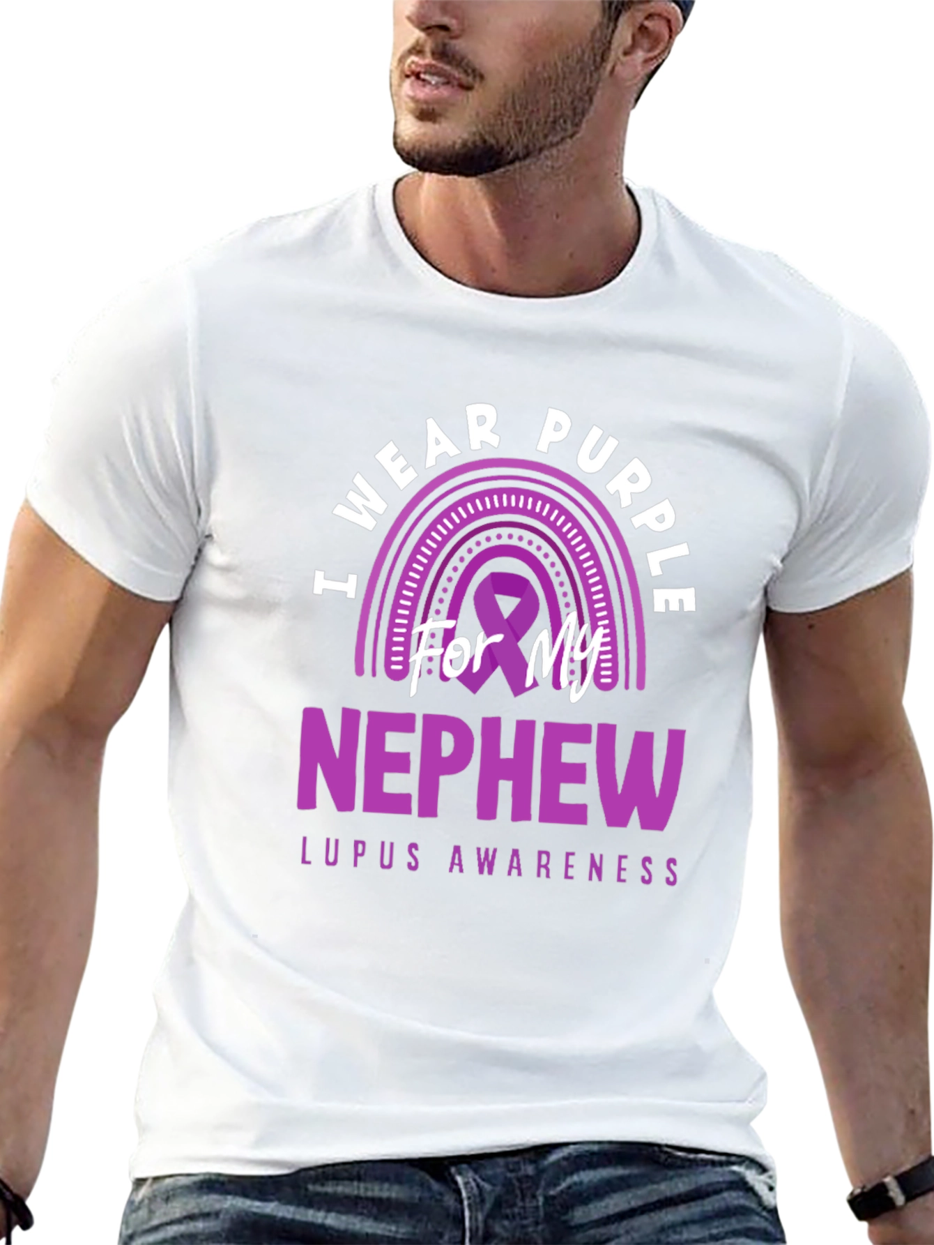 Purple Lupus Awareness Nephew T-Shirt - 13