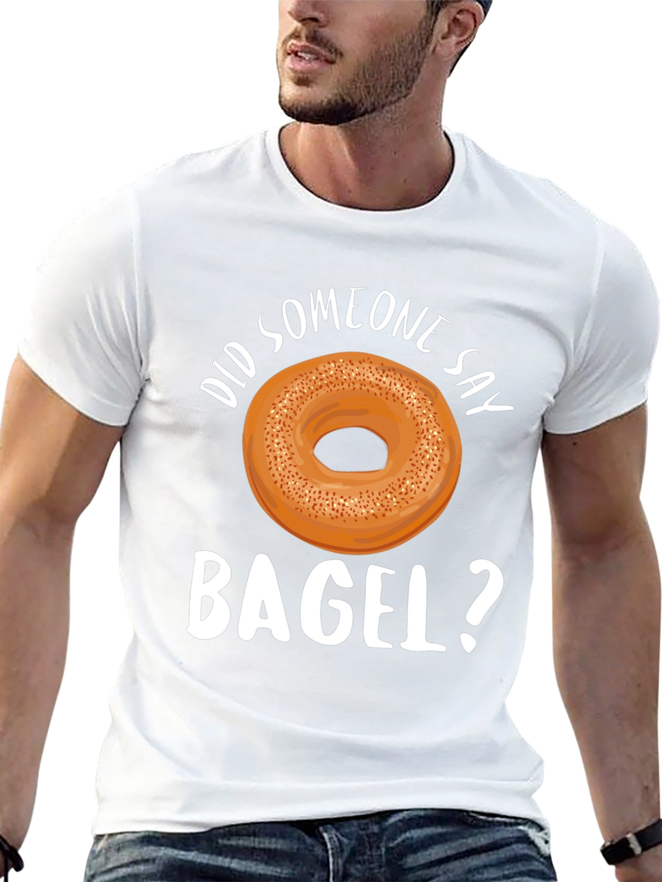 Did Someone Say Bagel? Graphic T-Shirt - 13
