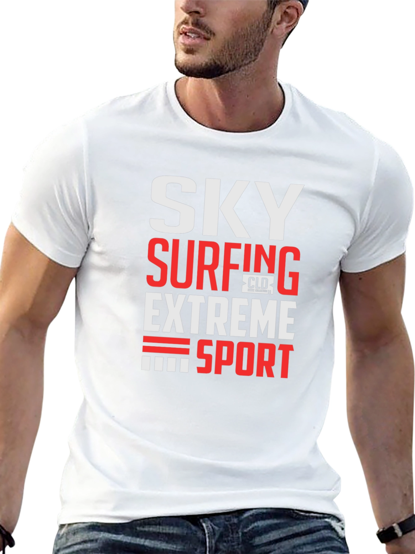 Black Sky Surfing Extreme Sport Graphic Tee view 13