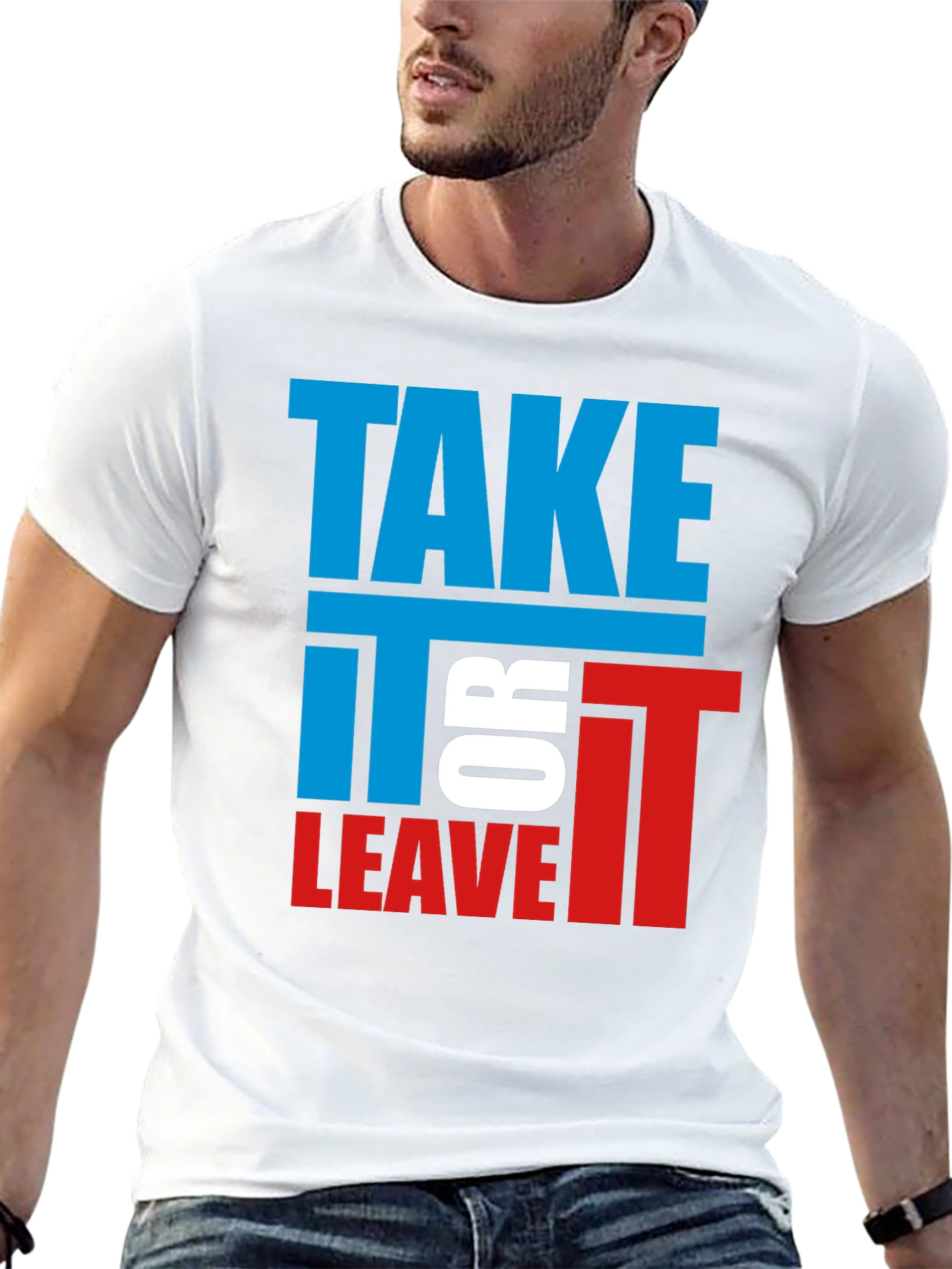 Black Take It or Leave It Graphic Tee - Bold Statement Shirt view 13