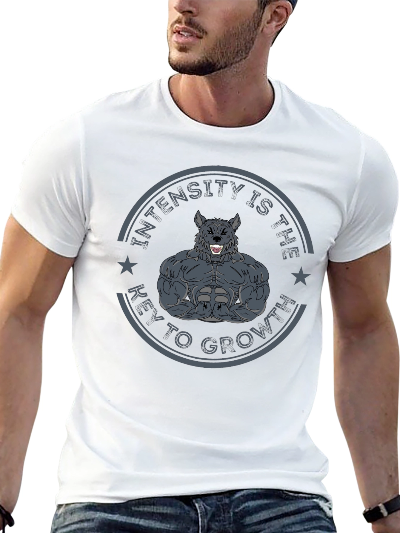 Intensity Growth Wolf Gym T-Shirt - 13