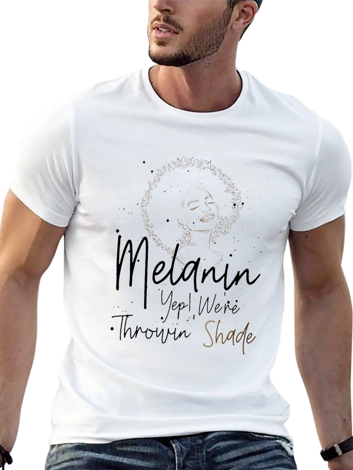 Black Melanin Throwin Shade Graphic Tee - Black view 13