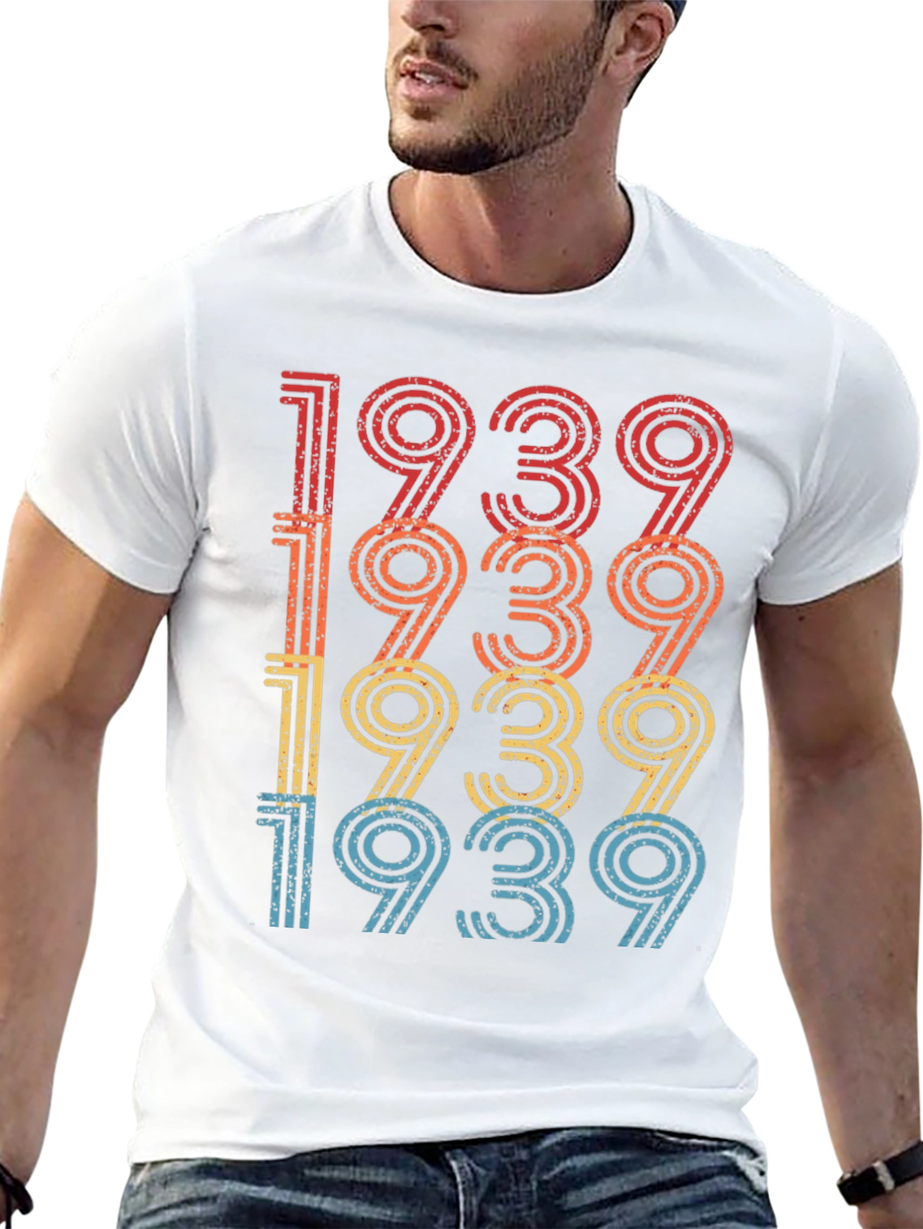 Black Vintage 1939 T-Shirt Retro Birthday Gift view 13
