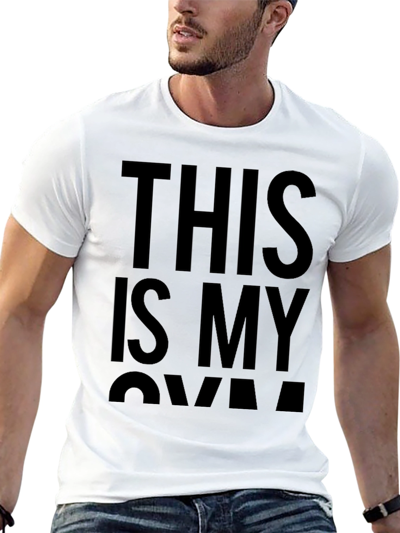 Black Men's 'This is My Own' Graphic Black T-Shirt view 13