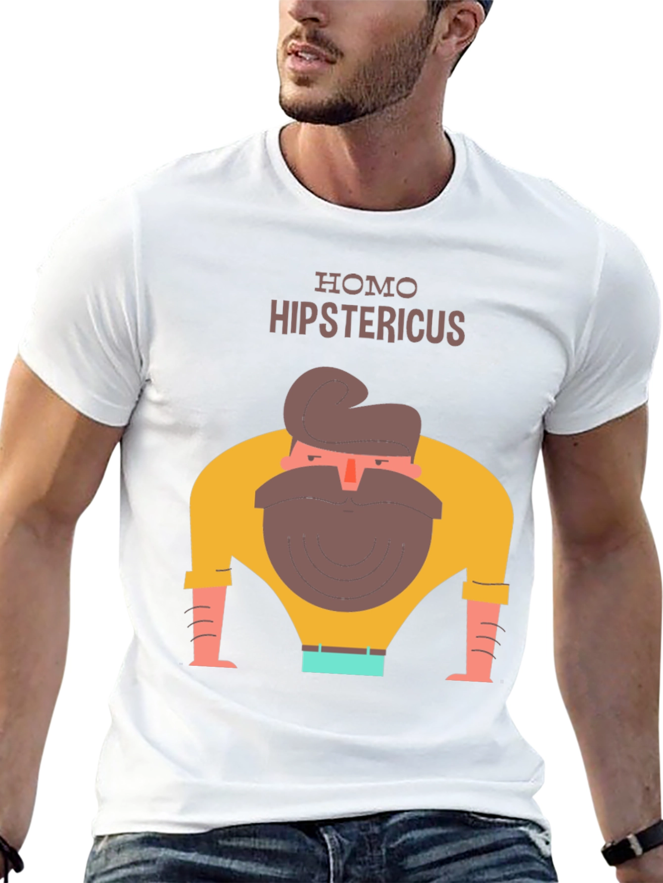 Black Homo Hipstericus Graphic Tee view 13