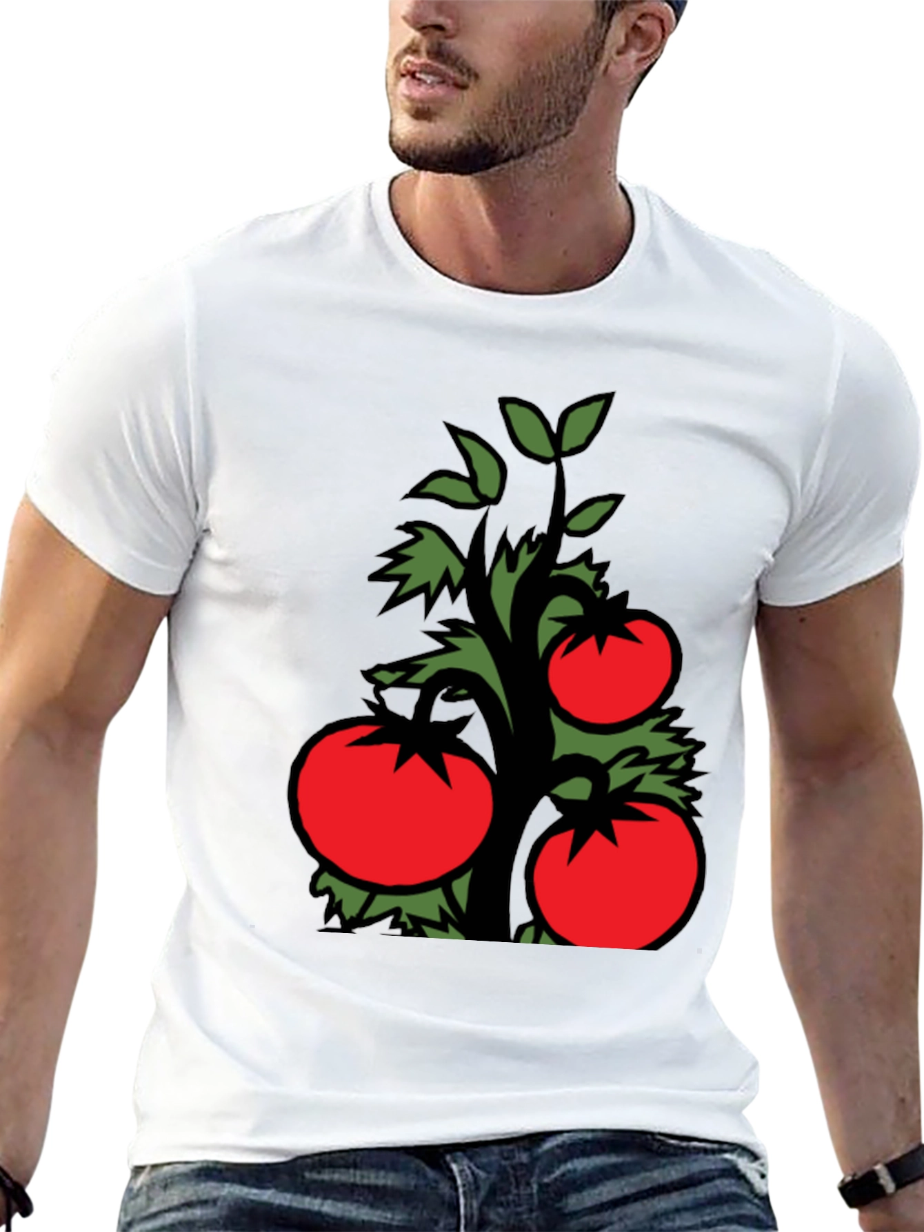 Black Tomato Plant Graphic Tee - Fresh Style view 13