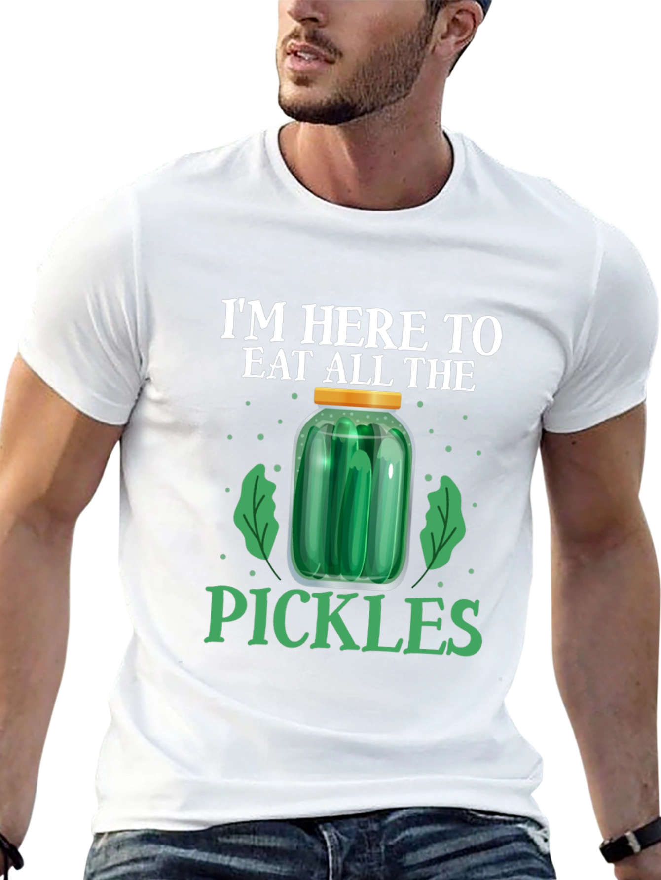 Black Eat All The Pickles Graphic T-Shirt view 13