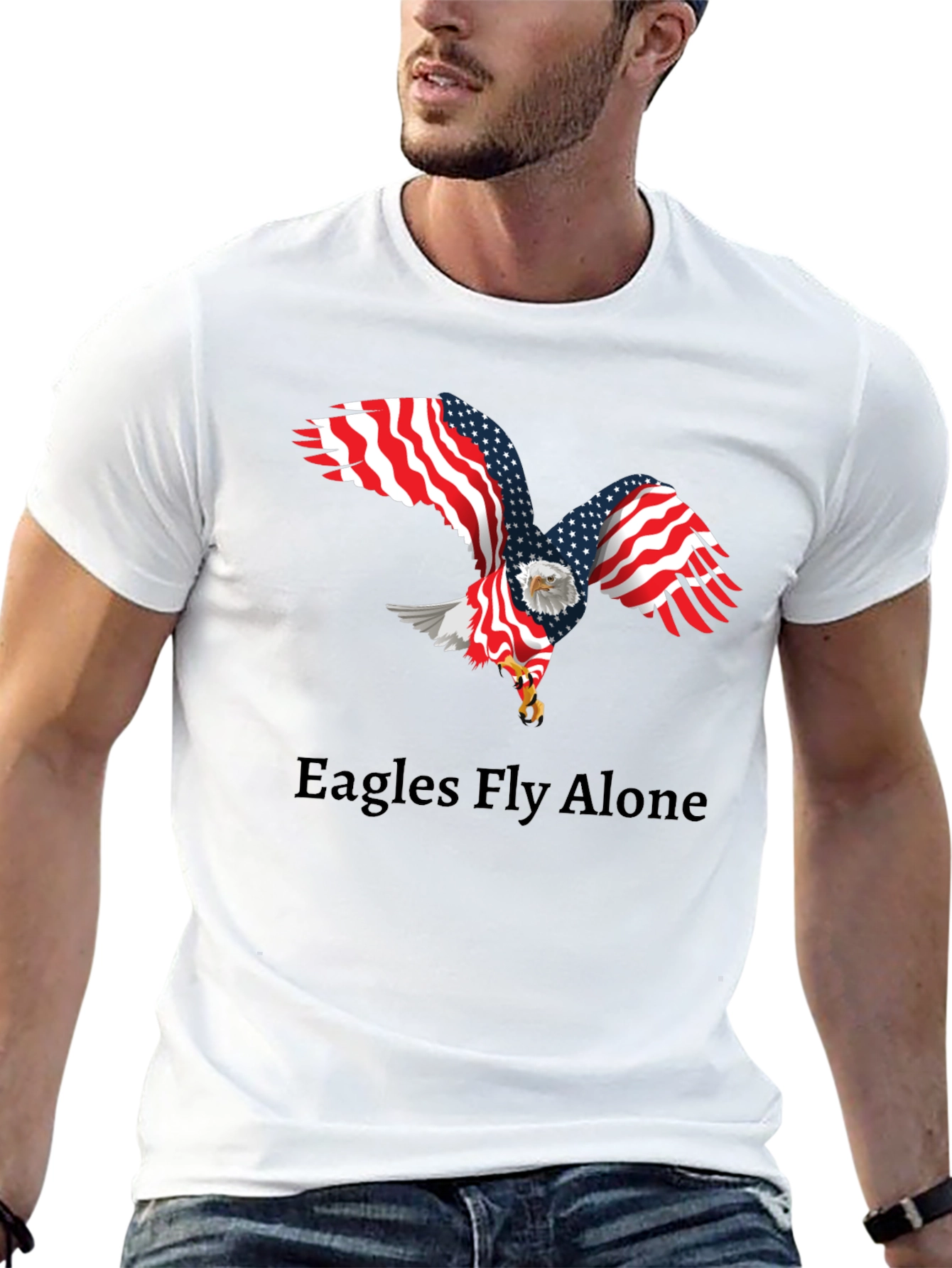 Black American Eagle Graphic Tee view 13
