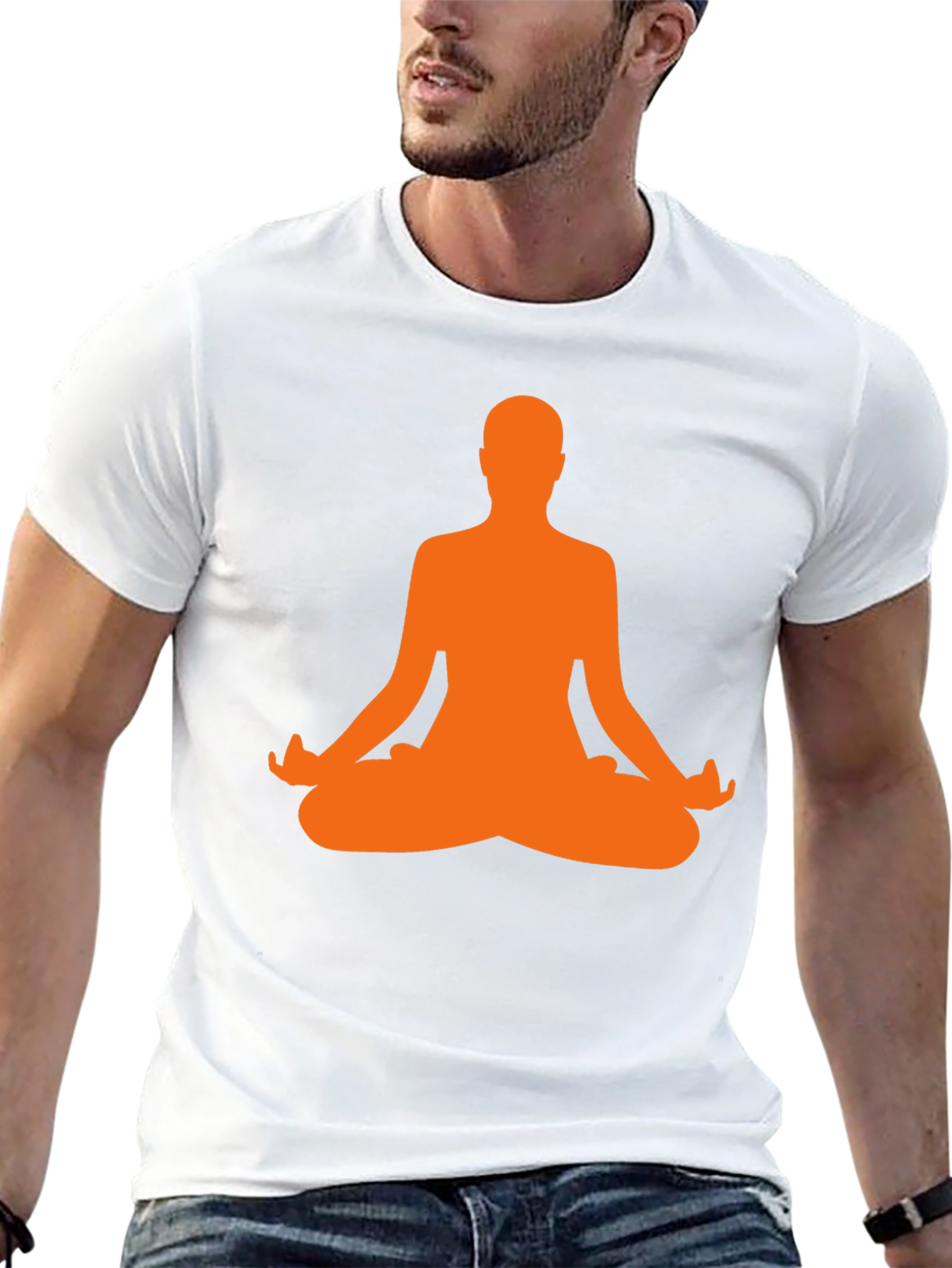 Black Yoga Pose Graphic Tee - Black view 13