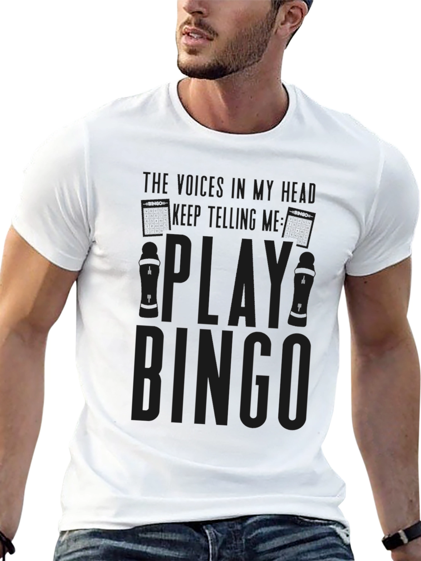 Black Play Bingo Graphic T-Shirt - Soft Cotton Tee view 13