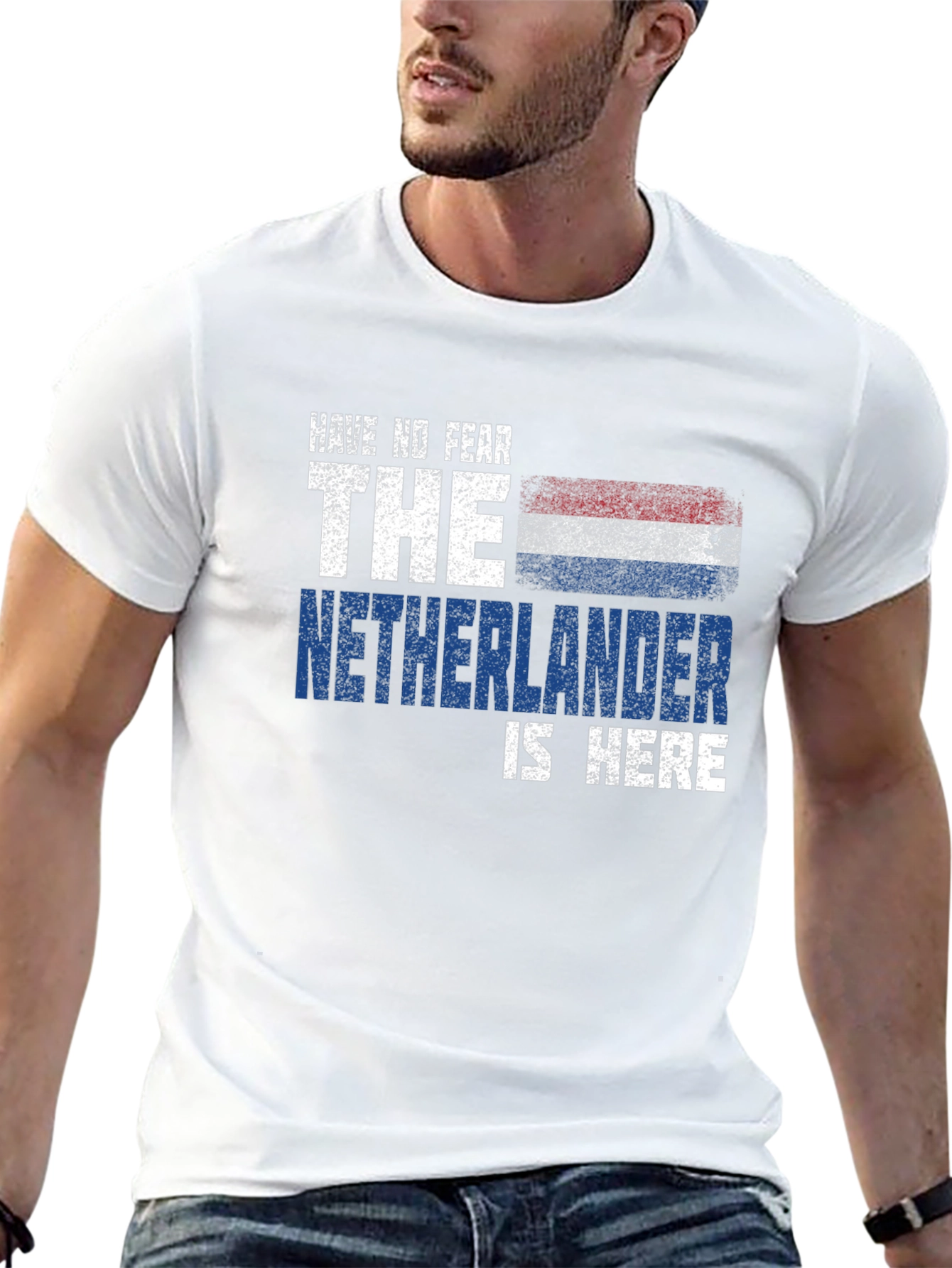 Black Have No Fear The Netherlander is Here T-Shirt view 13