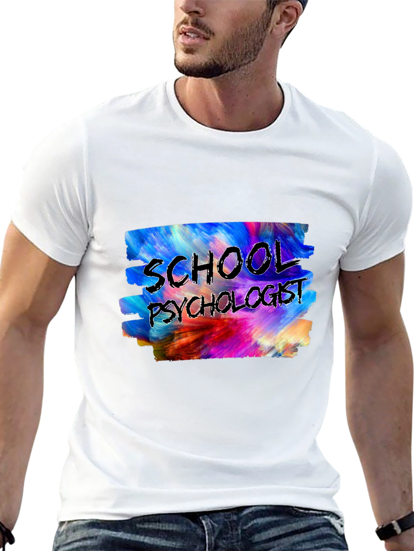Black School Psychologist T-Shirt view 13