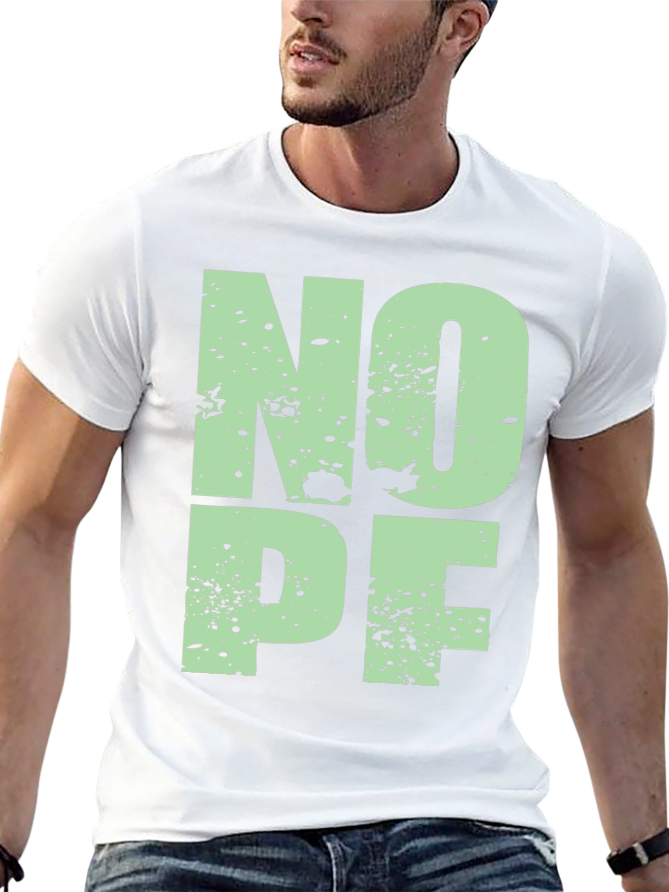 Black Nope Graphic T-Shirt - Black view 13