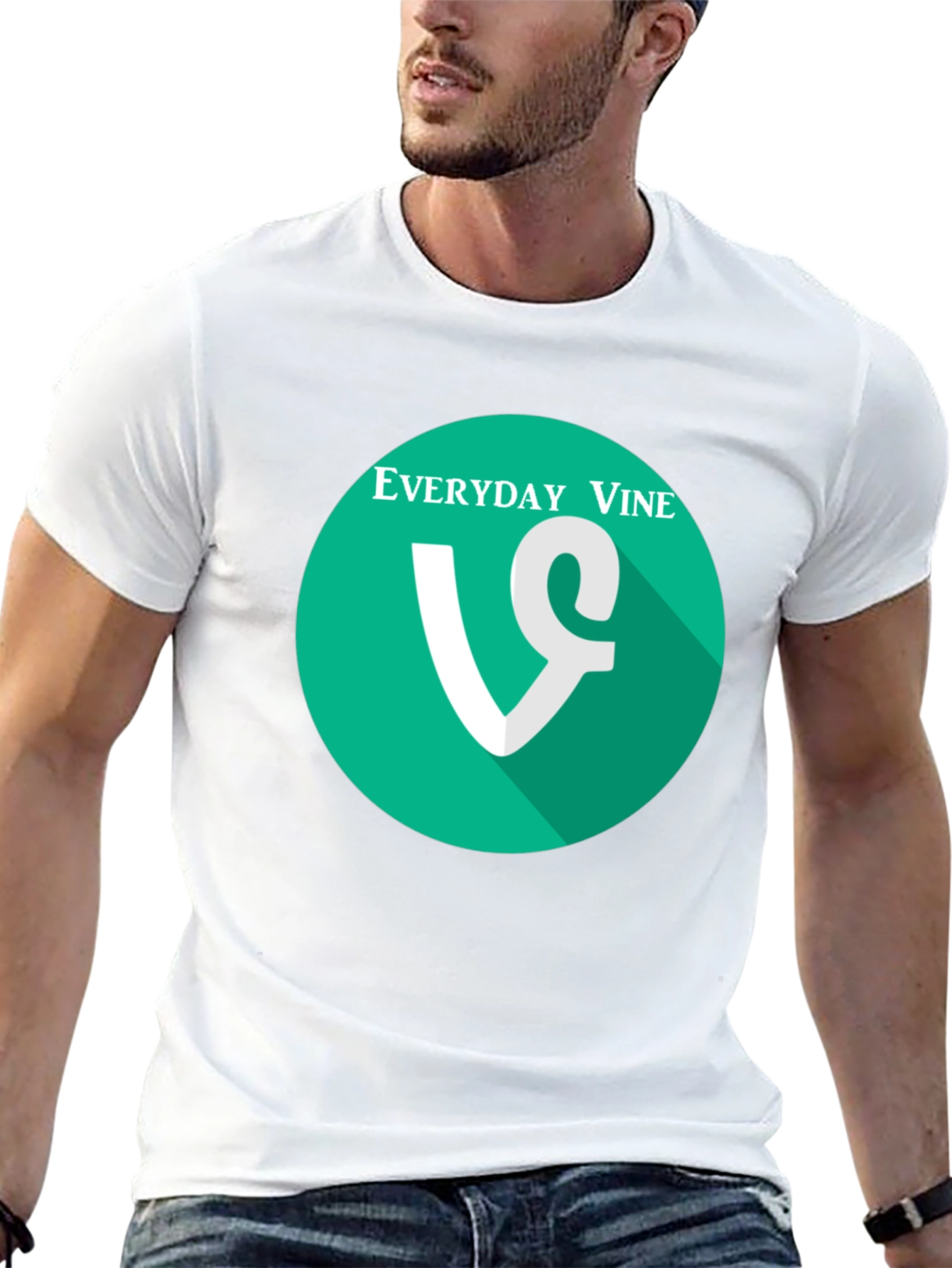 Black Everyday Vine T-Shirt - Black Graphic Tee view 13