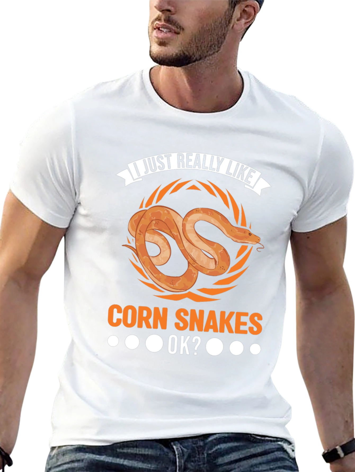 Black Corn Snake Lover T-Shirt - I Just Really Like Corn Snakes OK? view 13
