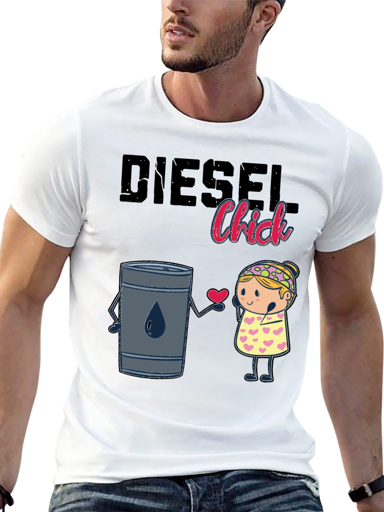 Black Diesel Chick Graphic T-Shirt view 13