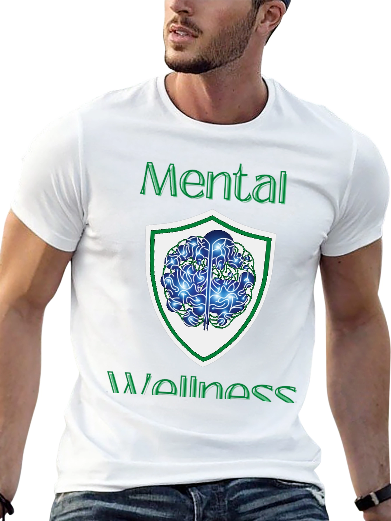 Black Mental Wellness Graphic Tee - Black view 13