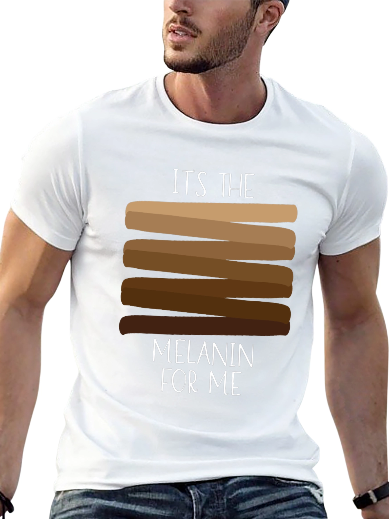 Black It's the Melanin for Me Graphic T-Shirt view 13