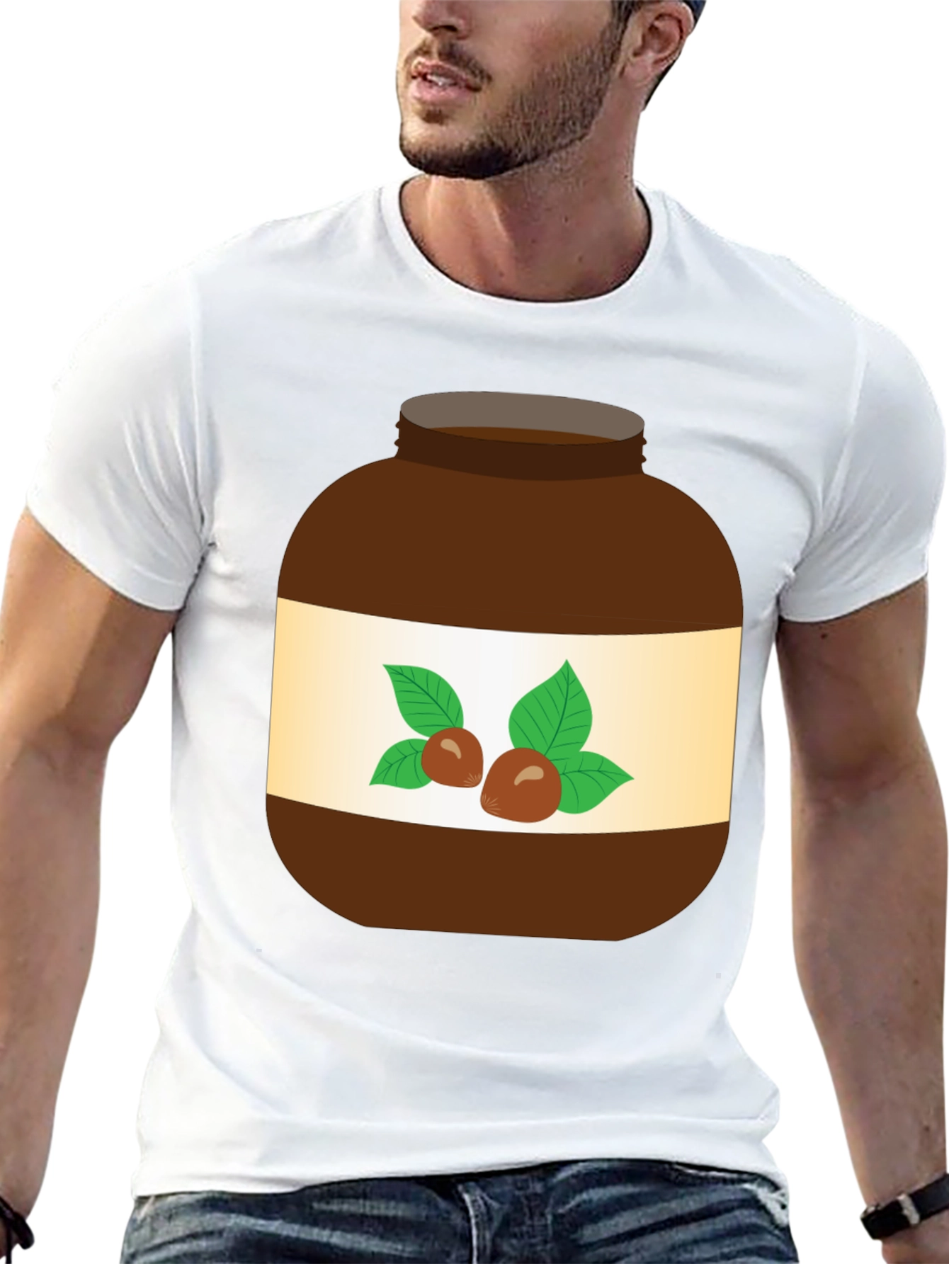Nutella Jar Graphic T-Shirt - Fun Foodie Tee - 13