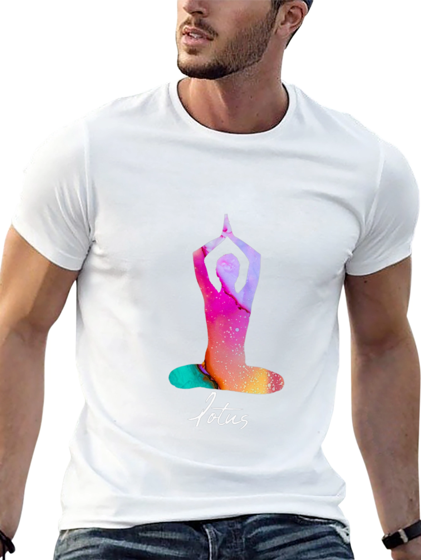 Lotus Pose Graphic Tee - Yoga Meditation Shirt - 13