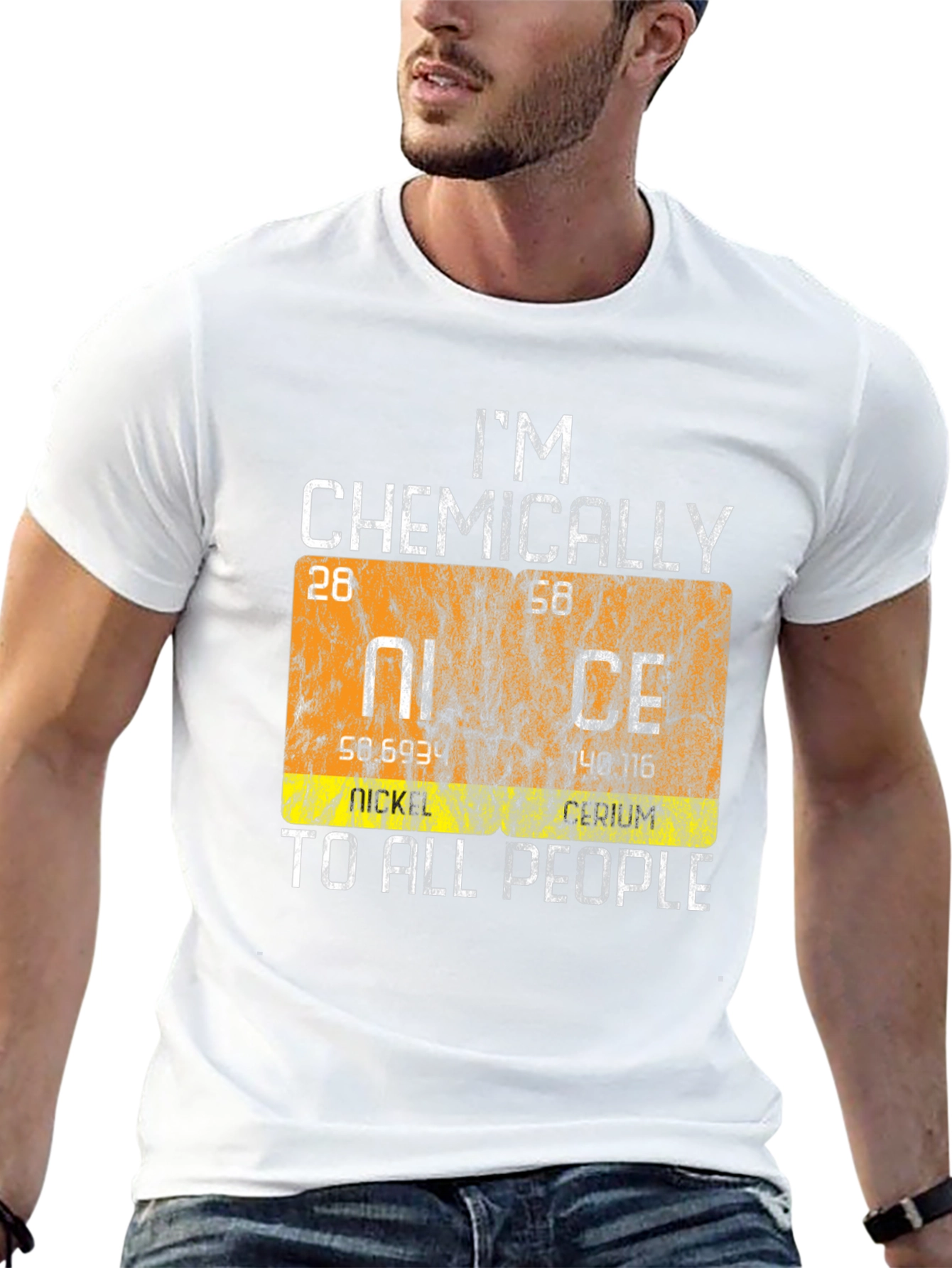 Black Chemically Nice T-Shirt - Science Pun Tee view 13