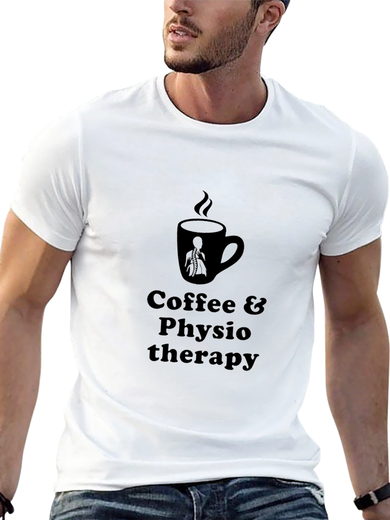 Coffee & Physiotherapy Graphic T-Shirt - 13