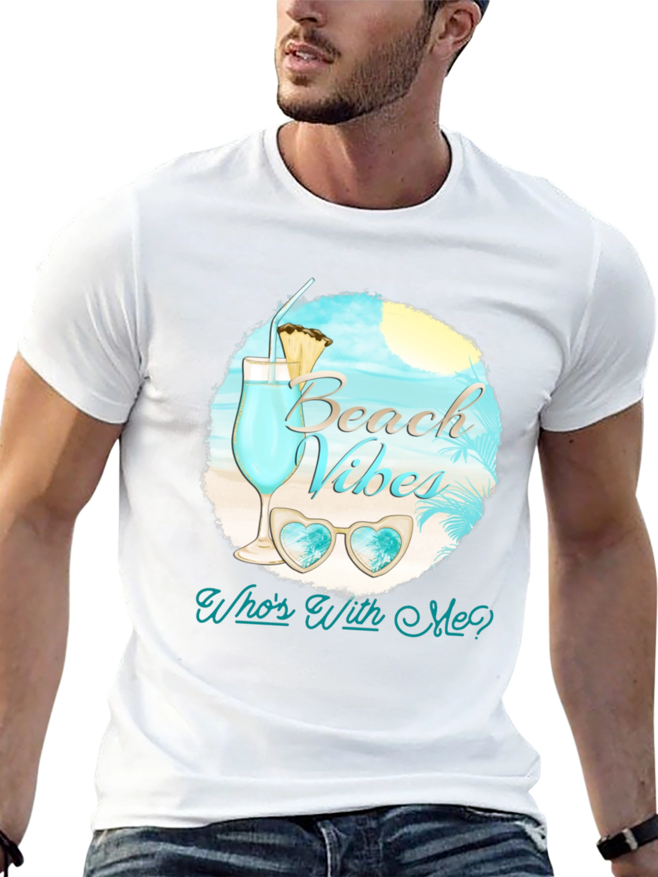 Black Beach Vibes Graphic Tee - Summer Ready! view 13