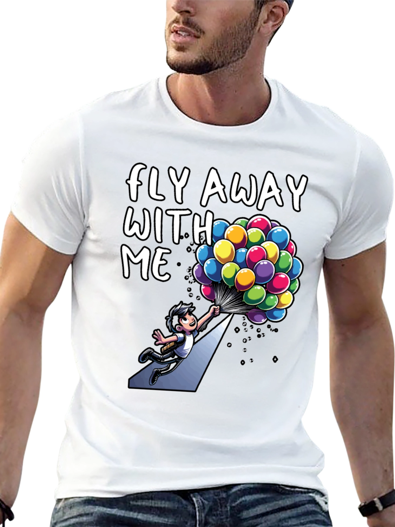 Black Fly Away With Me Graphic Tee view 13
