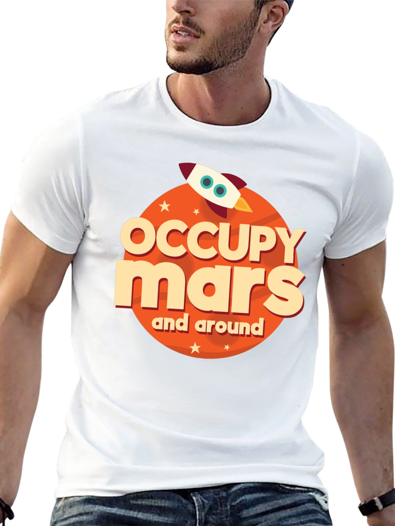 Black Occupy Mars Graphic Tee view 13
