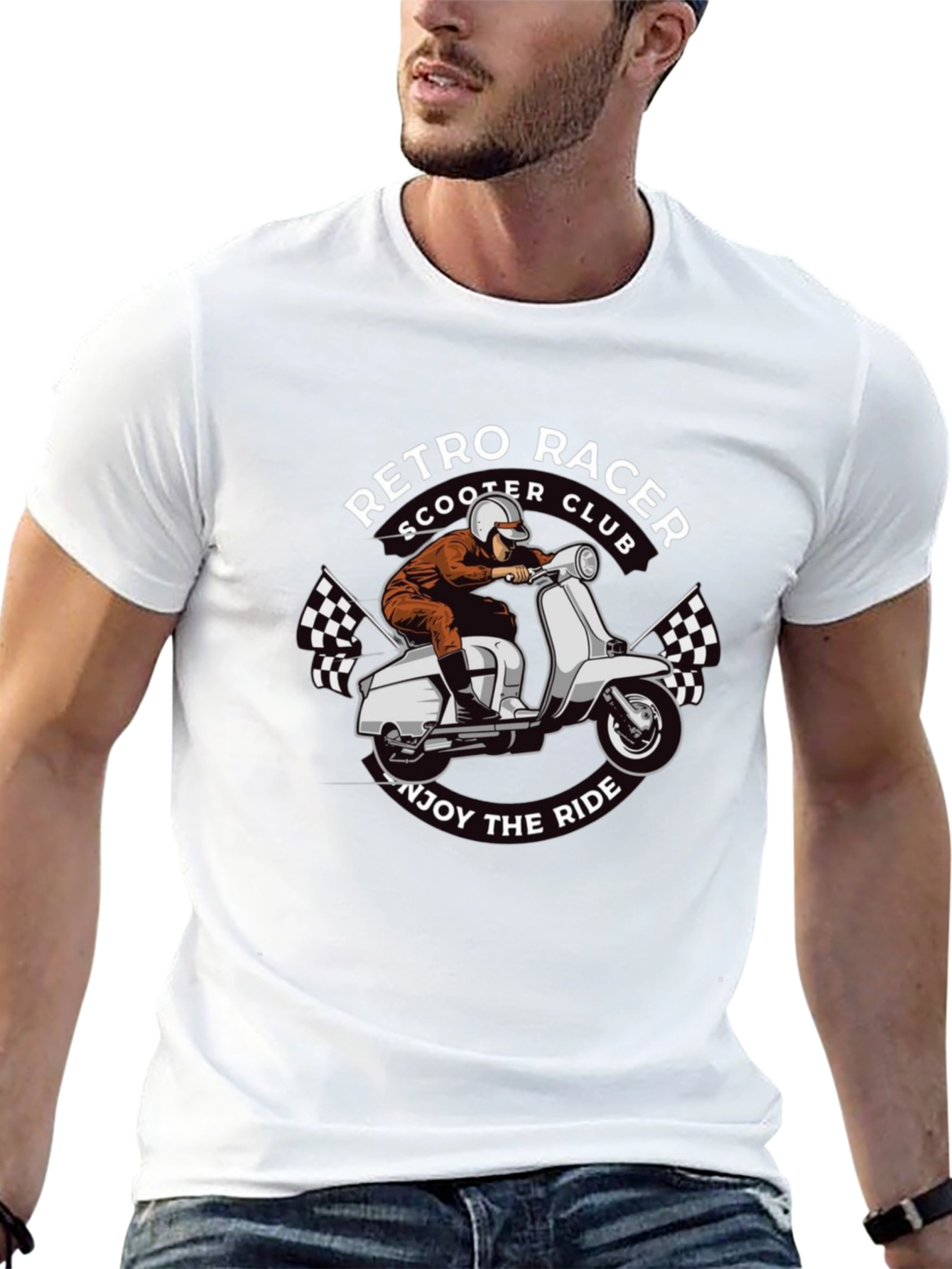 Retro Racer Scooter Club T-Shirt - 13