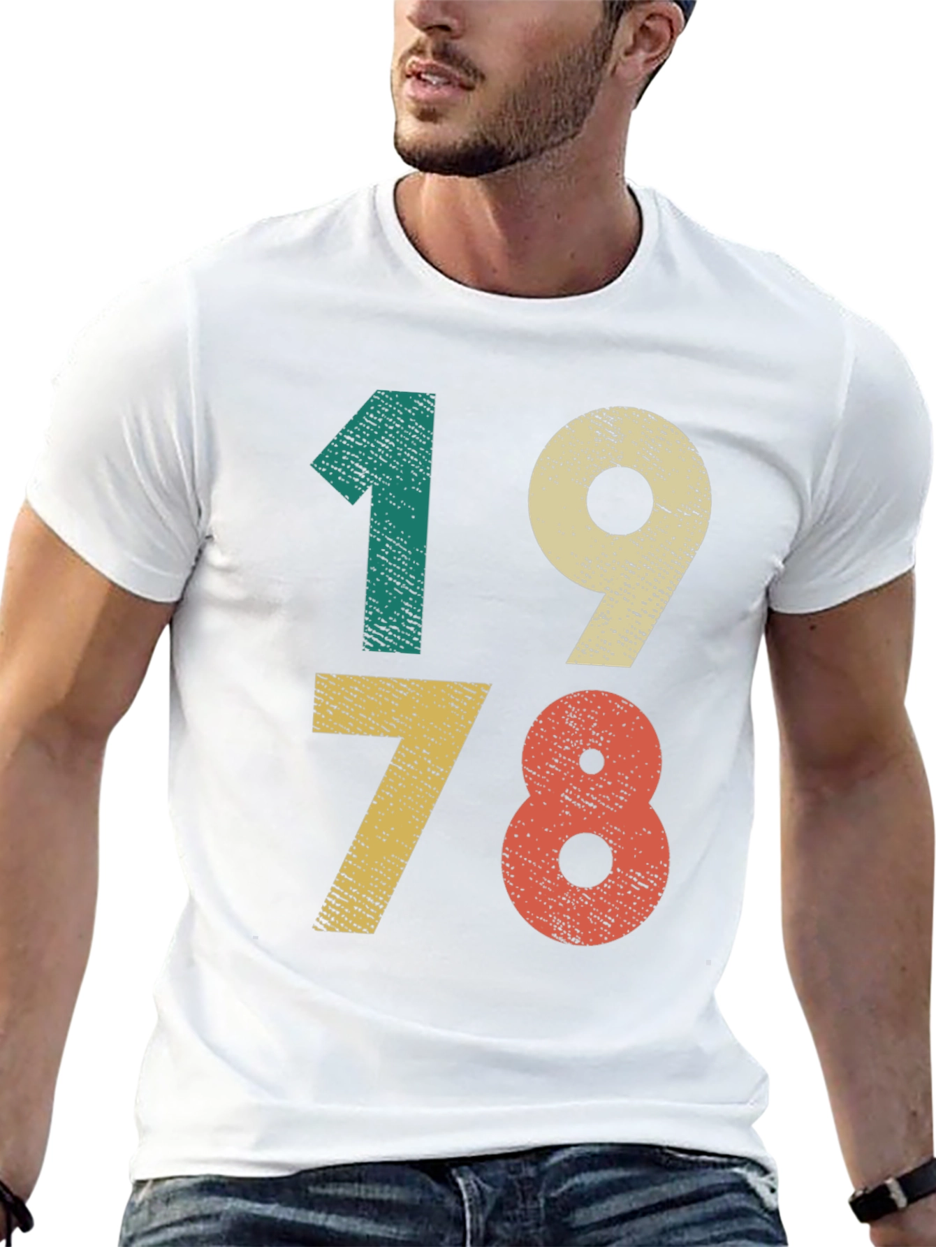Black Retro 1978 Birthday T-Shirt Vintage Style view 13