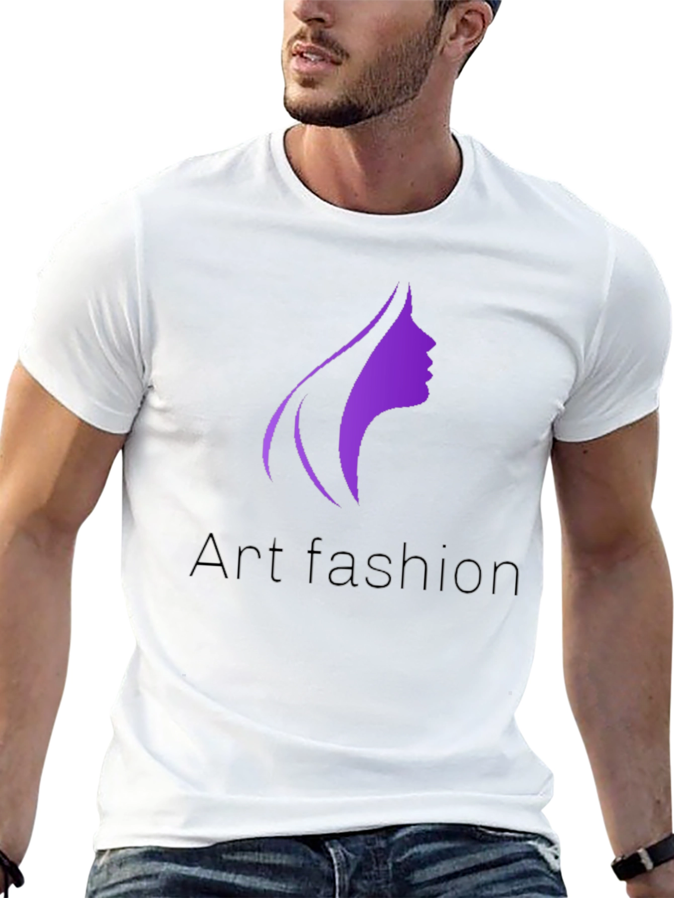 Black Art Fashion Graphic Tee - Stylish Black T-Shirt view 13