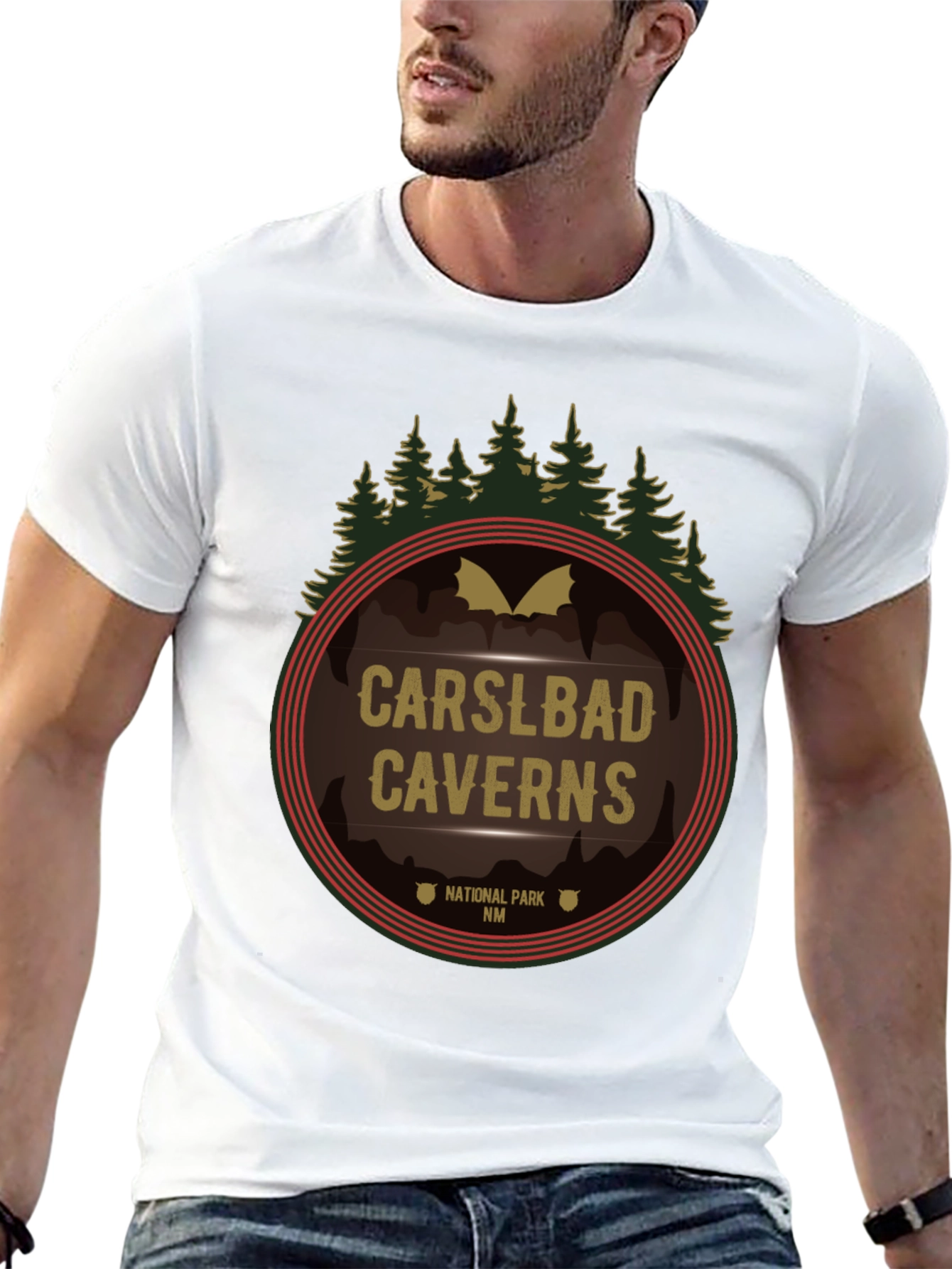 Black Carlsbad Caverns National Park Graphic Tee view 13