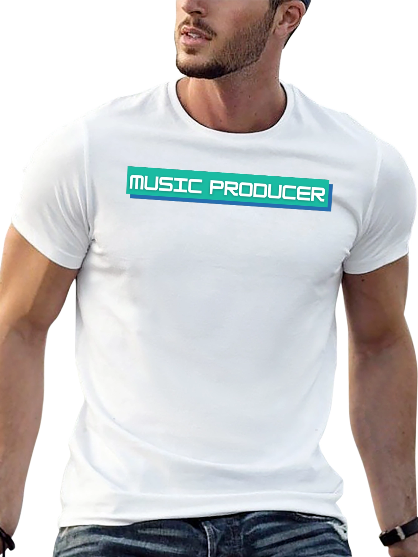 Black Music Producer T-Shirt - Retro Design view 13