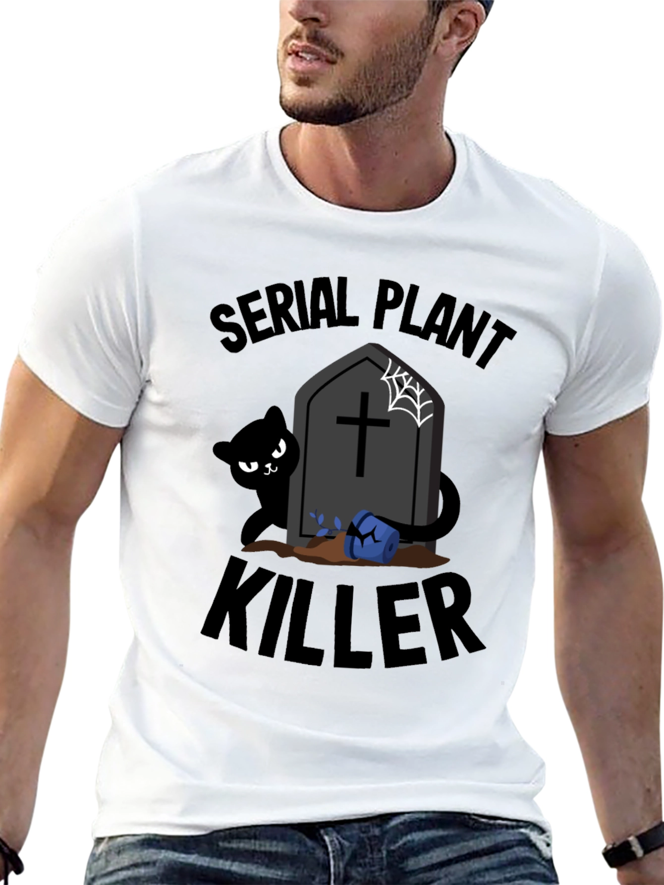 Black Serial Plant Killer Graphic Tee view 13