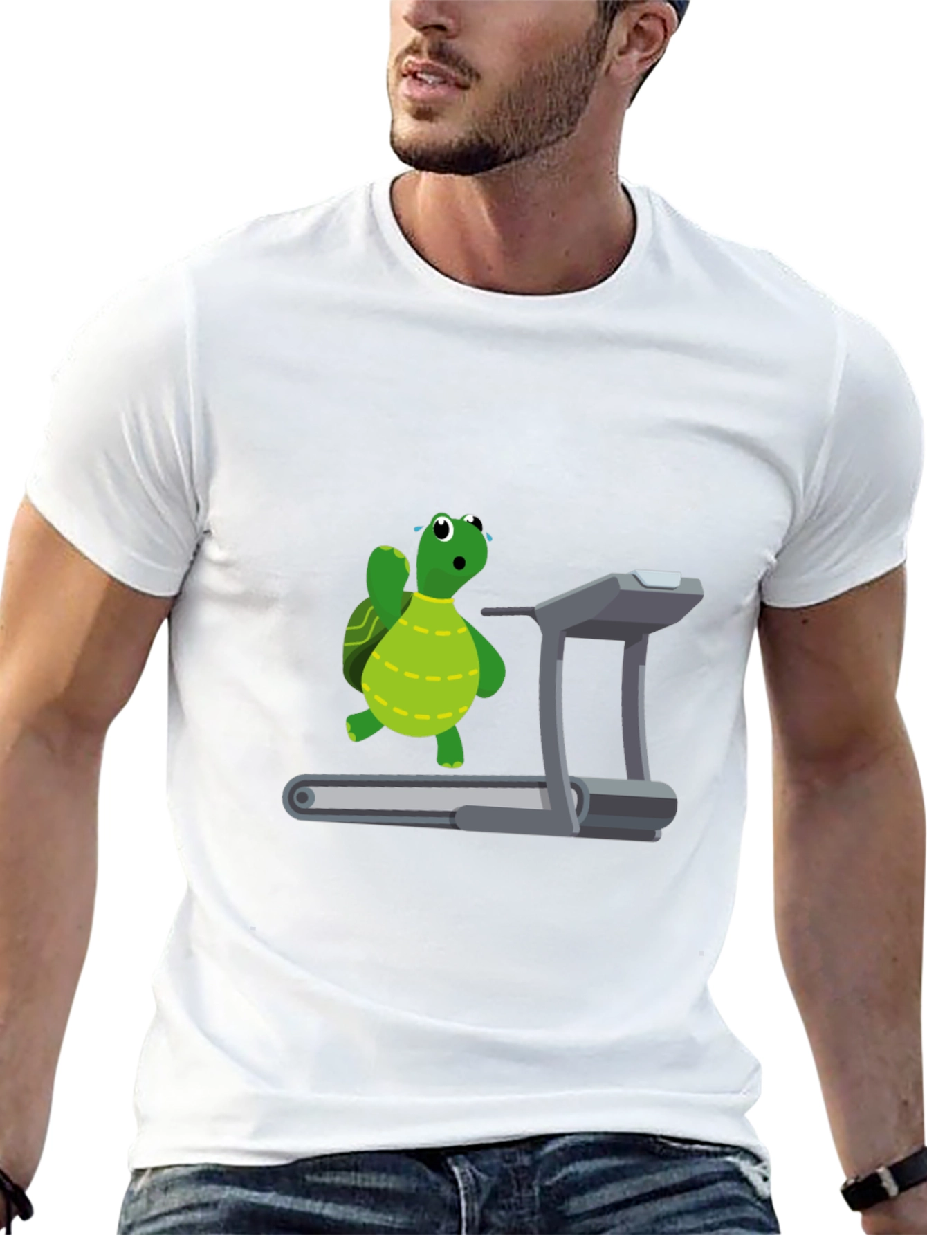 Black Turtle Treadmill T-Shirt view 13