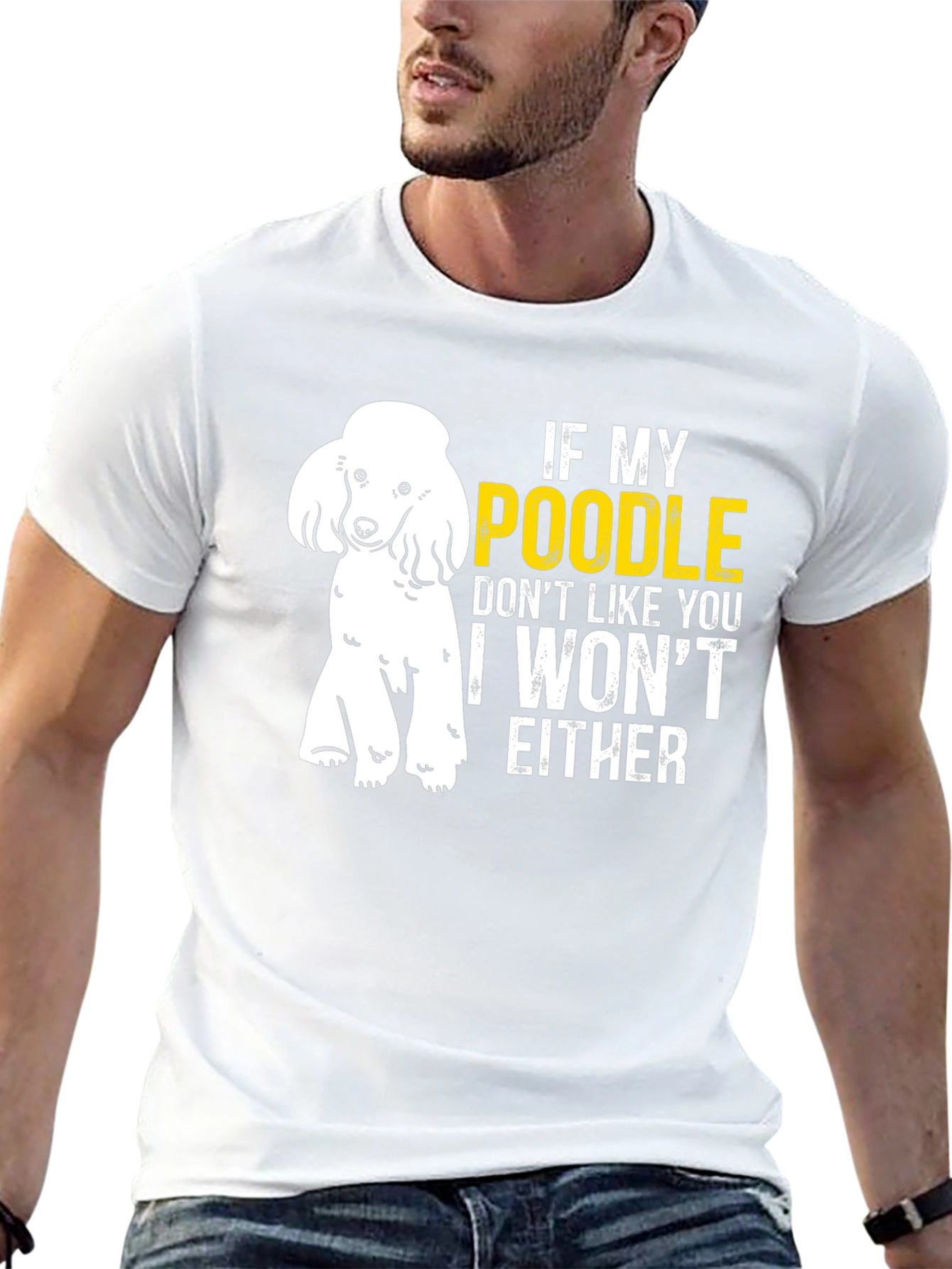 Black Poodle Lover T-Shirt - If My Poodle Doesn't Like You view 13