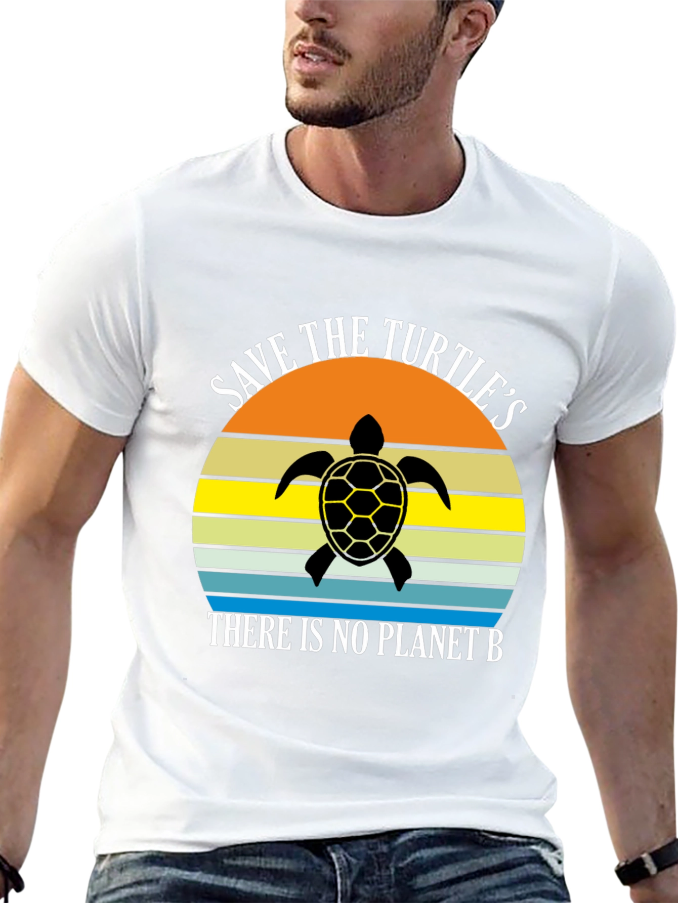 Black Save the Turtles T-Shirt - Planet B view 13