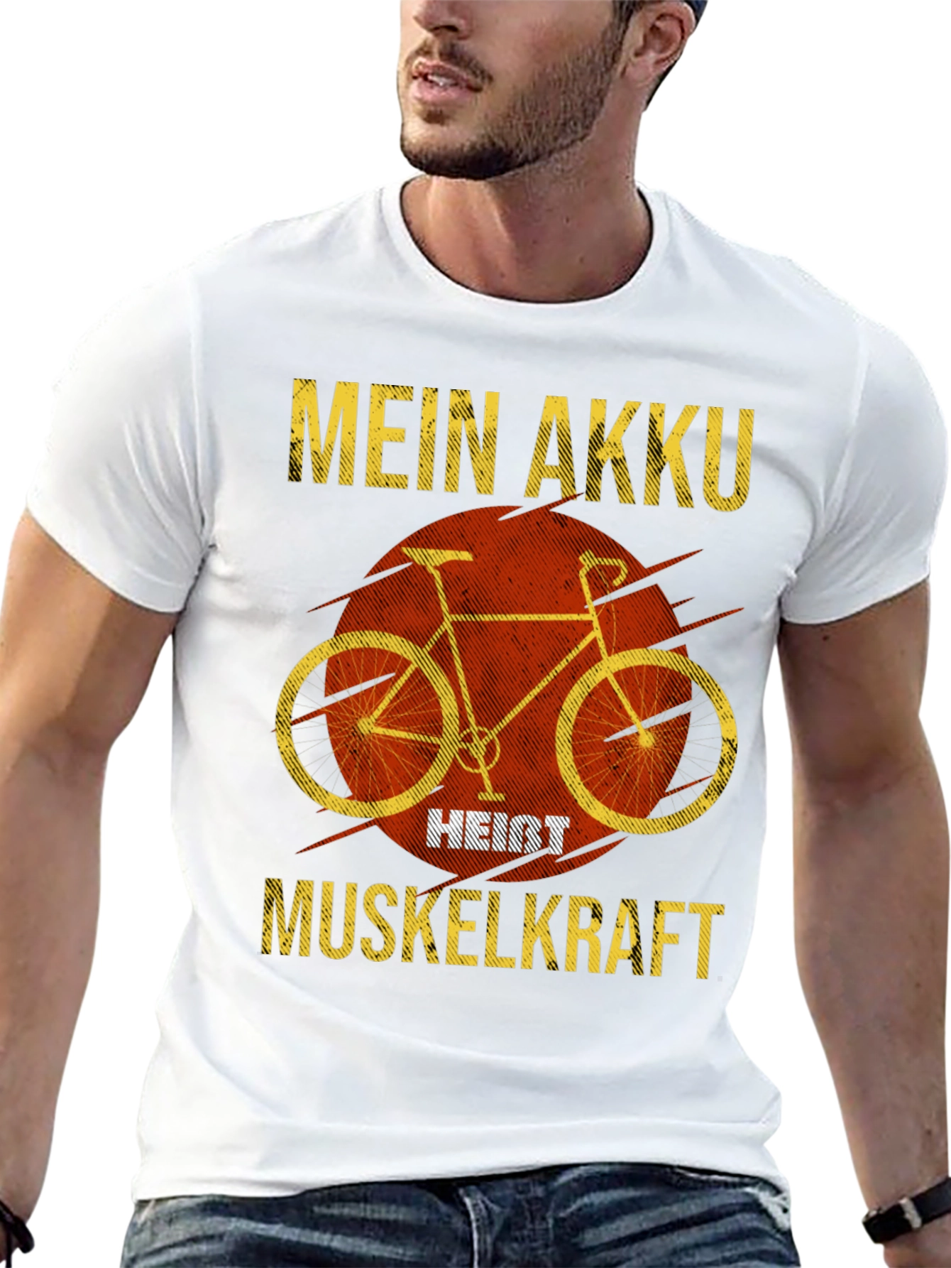 Black Mein Akku Heißt Muskelkraft T-Shirt view 13